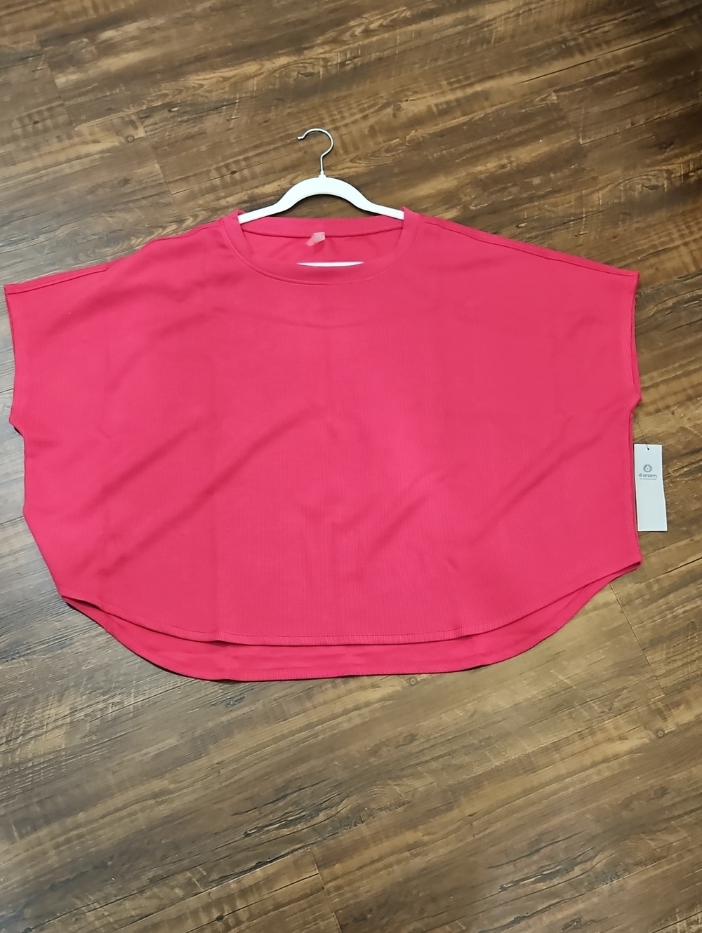 Mono B Oversized Boxy Top in Hot Pink